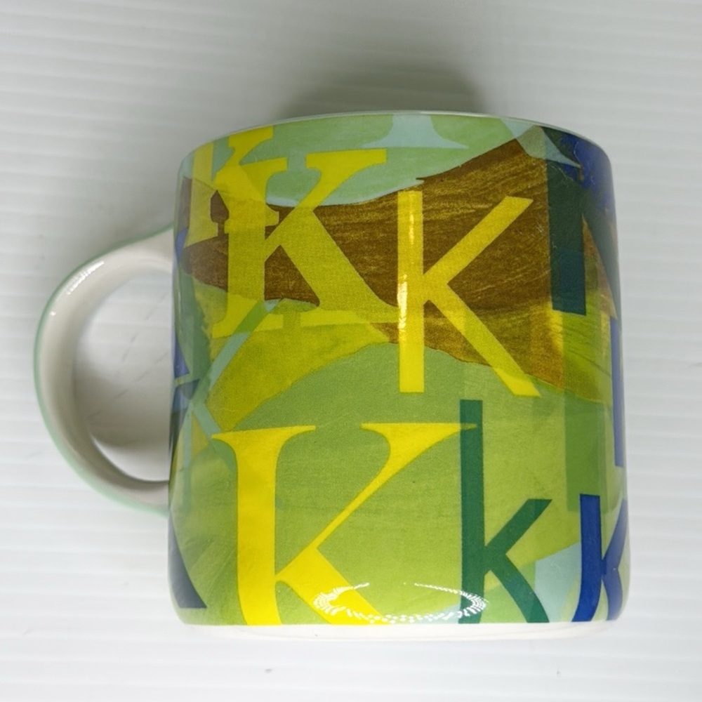 Anthropologie Lotti Art Letter K Mug